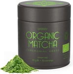 Organic Matcha Green Tea Powder - Ceremonial Grade - 50g (50 servings) Gift Tin