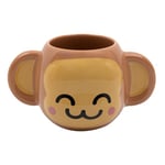 Mr. Wonderful - Tasse 3D - Singe - Tasse en céramique en forme de singe - Capacité : 330 ml