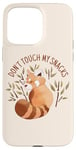 iPhone 15 Pro Max Don't Touch My Snacks Red Panda Bamboo Cute Funny Kawaii Case