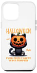 Coque pour iPhone 15 Plus Chat Noir Mignon Design d'Halloween Citrouille Costume Drôle