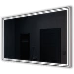 Artforma - Miroir led Lumineux 120x70 cm de Salle de Bain Mural PremiumLine - Couverture - avec éclairage Blanc Froid 7000K L57 Transparent