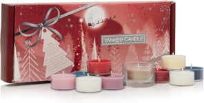 Yankee Candle Gift Set | 10 Scented Tea Lights & 1 Tea Light Holder | Bright Li