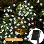 Guirlande lumineuse solaire pour fête de Noël, jardin, extérieur, étanche, éclairage de pelouse, décoration, lampes à fleurs à led