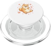 Shiba Inu Chien Japonais Kawaii Fleur de Cerisier Sakura PopSockets PopGrip pour MagSafe