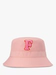 Small Stuff Kids' Intial Bucket Hat,  Pink/Multi