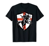 Medieval Knight T-Shirt - England Flag T-Shirt