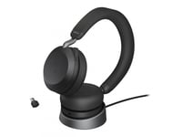 Jabra Office Trådlösa Hörlurar med Laddställ, Jabra Evolve2 75 Link380c Uc Stereo Black