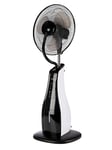 Korona 81102 Ventilateur brumisateur | 40 cm de diamètre | Réservoir d’eau de 3,3 L | 3 vitesses et 3 niveaux de brumisation | Oscillation | Minuterie | Télécommande avec piles