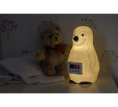 Cozyglo Papa Penguin Night Light Includes Clock, Thermometer & Dimmer