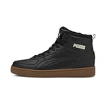 PUMA Mixte Rebound Joy Fur Basket, Black Black-Gum-Whisper White, 44 EU