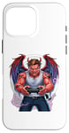 iPhone 16 Pro Max Battle Scarred Devil Angel Unleashed Power Tee. Case