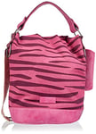 Fritzi aus Preussen Izzy07 Canvas 0515 Zebra Pink, Sac Hobo Femme, Taille Unique