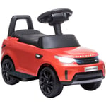 Aiyaplay - Voiture électrique enfant porteur 2 en 1 - licence Land Rover Discovery - effets lumineux sonores - rouge