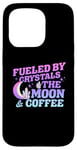 iPhone 15 Pro Fueled By Crystals The Moon Coffee Spiritual Chakra Gemstone Case