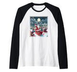 Up On The Rooftop Christmas Carol Raglan Baseball Tee