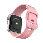 Apple Watch 45mm Series 8 Armband i silikon, rosa