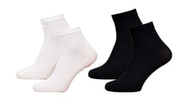 Chaussettes Femme Dim En Coton Confort Et Elegance -Assortiment Modèles Photos Selon Arrivages- Pack De 2 Paires Socquettes Ba&sh