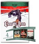 WAR MOVIE HITS - 4 DVD Box CROSS OF IRON, D-DAY, BATTLE OF SUTJESKA (1973), The Captain