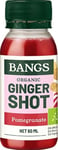 Bangs Organic Ginger with Pomegranate Shot 60ml-5 Pack