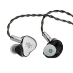 Linsoul Kiwi Ears KE4 in Ear Monitor, Écouteurs Hybrides 2DD+2BA, écouteurs de Jeu, IEM Filaire HiFi, avec câble IEM détachable pour Musicien Audiophile