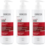 VICHY Dercos Technique Shampooing Energy+ 3x400 ml