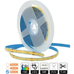 Bande led cob 24V 320leds 3000K IP20 5m Bandes led - Jandei