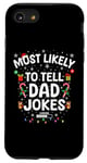 iPhone SE (2020) / 7 / 8 Funny Dad Christmas Xmas Tee Most Likely To Tell Dad Jokes Case