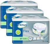 3 Paquets De Tena Flex Super Medium De 30 Pièces Culottes À Ceinture