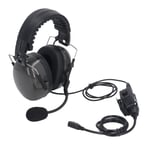 Two Way Radio Headphones Military Headset Noise Cancelling Automatic Pickup Mic