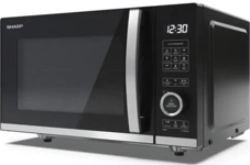 Sharp YC-QG204AU-B 20 Litres Flatbed Microwave Oven With Grill - Black