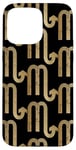 Coque pour iPhone 15 Pro Max Scorpio Gold-Colored Pattern Astrology Lovers Zodiac Sign