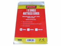 Single Vinyl Plastic Fitted Mattress Bed Cover Sheet Protector