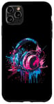 iPhone 11 Pro Max Headphones Music DJ Splash Music Lover Music Headphones EDM Case