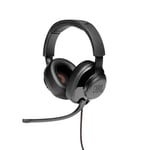 JBL Quantum 300 – Casque gaming filaire avec son Signature Quantum JBL et Quantum SURROUND – Micro avec réduction de bruit ambiant – Compatible avec plusieurs plateformes – Couleur : Noir