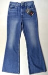 NEW LEVIS 70s HIGH FLARE BlUE JEANS W27 L32 size 8-10 womens A0899-0001 ribcage