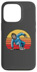 Coque pour iPhone 13 Pro Break Dancing Sasquatch B-Boy Bigfoot Dancer 80s Sunset