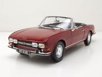 Peugeot 504 Cabriolet 1969 Maquette de Voiture Rouge 1:18 Norev