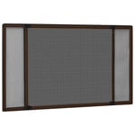 vidaXL Extendable Insect Screen for Windows Brown HOT