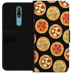 Plånboksfodral till Nokia 2.4 med Pizza motiv