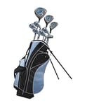 Ensemble de Clubs de Golf Junior pour gaucher de 3 à 5 Ans (Hauteur 91 à 100 cm), gaucher Uniquement, l'ensemble Comprend : Driver (38,1 cm), Bois Hybride (22 pièces), Fer #7, putter, Sac de support