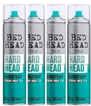 Bed Head by TIGI Hard Head Hairspray for Extra Strong Hold 385ml Pack of 4