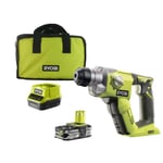 RYOBI - Perforateur SDS+ 18V ONE+ - 4 modes - 1,3 Joules Epta + batterie 2,5 Ah - chargeur, sac de transport - R18SDS-125S