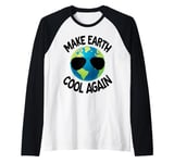 Make Earth Cool Again Climate Change Earth Day Raglan Baseball Tee