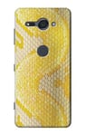 Yellow Snake Skin Graphic Printed Case Cover For Sony Xperia XZ2 Compact