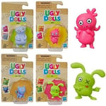 C2491	lot de 4 pcs : 630509793976 Figurine Ugly Dolls 4 cm sur carton 8x12,5 cm