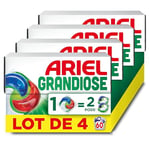 Ariel Grandiose PODS, Lessive Liquide En Capsules 60 Lavages (4 x 15 Capsules), Original 2 X Action Détachante et Anti-Odeur