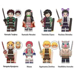 8 st/set Demon Slayer Blocks Blade Inosuke Tanjiro Nidou Monterade Minifigur