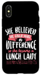 iPhone X/XS Lunch Lady Girl Female She Believed She Could Make A Case