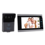 US Plug 7 Inch AHD LCD Screen Wired Video Intercom Doorbell System 1080P IR