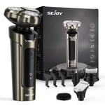 SEJOY 5in1 Men Electric Razor Rotary Shaver Beard Nose Hair Trimmer Grooming Set